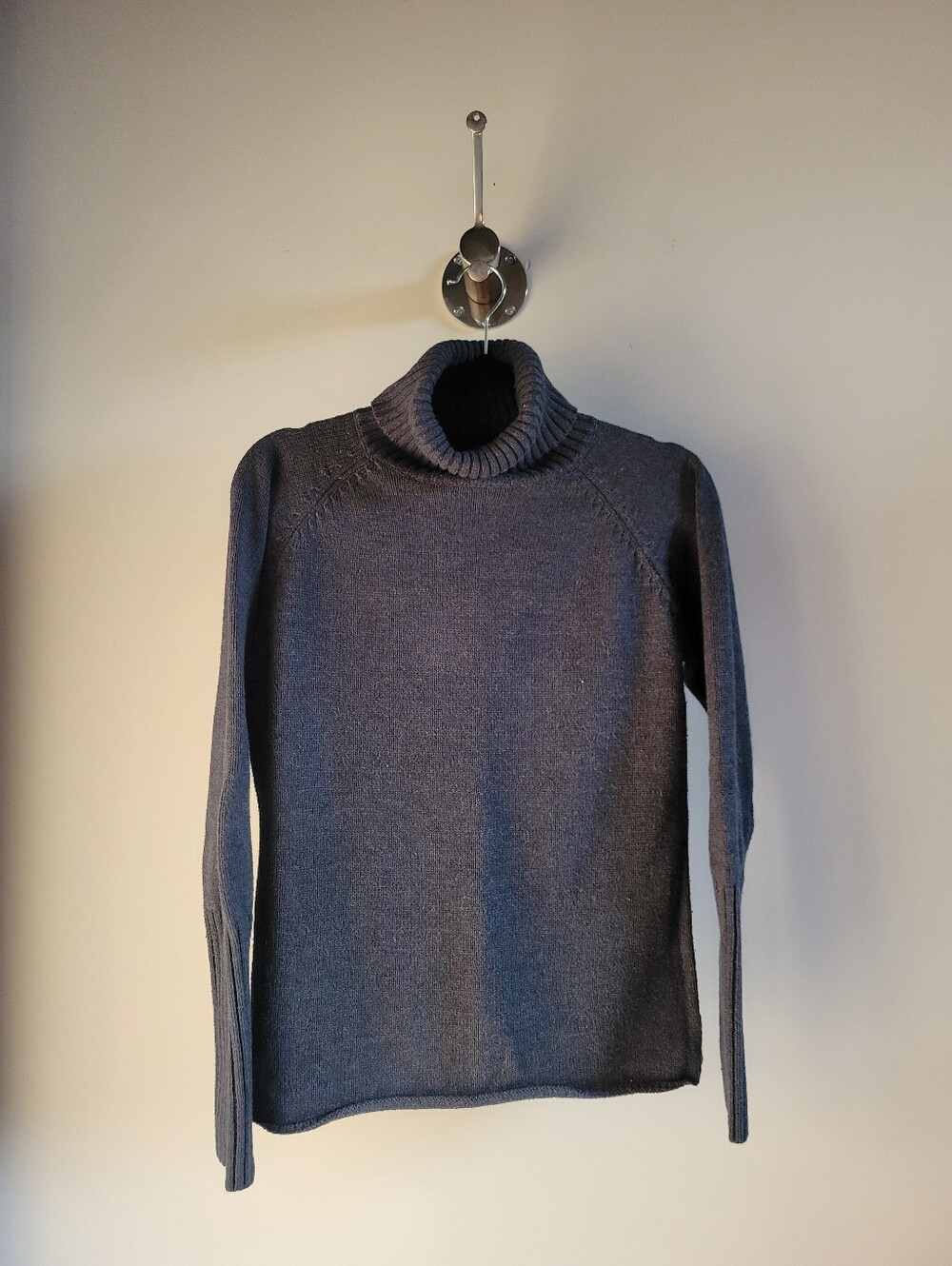 Vintage The Limited Gray Turtleneck Sweater Women's Medium 90s Ribbed Knit